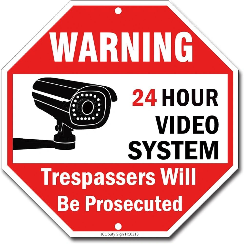 71idOulcj2BL._AC_UF10002C1000_QL80_.jpg 24 Hour Pole No Trespass Sign - Image 1