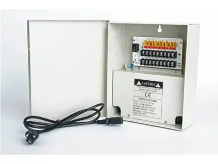 CCTV Power Supply 12V DC 10A 4/9/18CH Distribution Box U/L Security Camera PSU