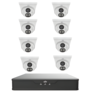 UNV ColorHunter Fixed Dual-light Turret Network IP + 4K NVR  + 1 TB HDD Storage - Image 2