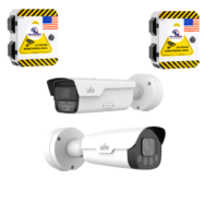 UNV License Plate Recognition LPR Weatherproof NDAA-Compliant Bullet IP Security Camera with IR Lights, LED Lights and a 8-32mm Motorized Lens (PKC2640@Z80-IR-P - Image 2