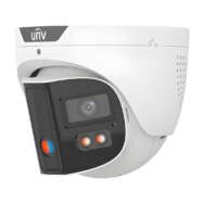 UNV 4K Wide Angle 180° FOV NDAA Compliant Weatherproof ColorHunter Tri-Guard 2.0 OmniView Series Fixed Turret IP Security Camera with Active Deterrence, 24/7 Color, Deep Learning AI Smart Events, Dual Mics (IPC3K28SE-ADF28KMC-DL-I0) - Image 3