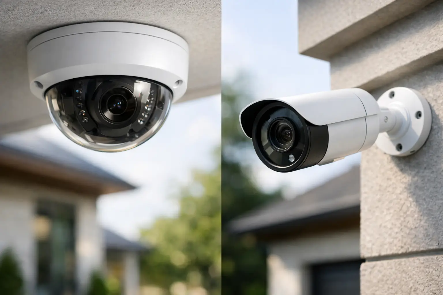 Dome vs Bullet Cameras for Your Property