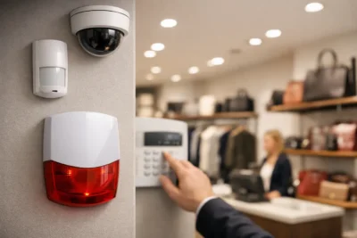 Intrusion Alarm System for Retail Store Setup