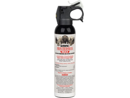 SABRE Frontiersman MAX bear spray canister; manufacturer reference image